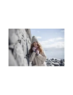 Bonnet Doux Et Très Chaud à Pompon Femme Heat Holders