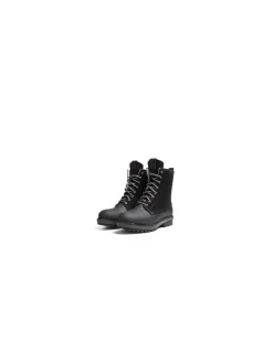 Bottes Hiver Canadiennes Femme Anfibio Bree Cuir Doublées 100% Laine Naturelle