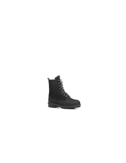 Bottes Hiver Canadiennes Femme Anfibio Bree Cuir Doublées 100% Laine Naturelle