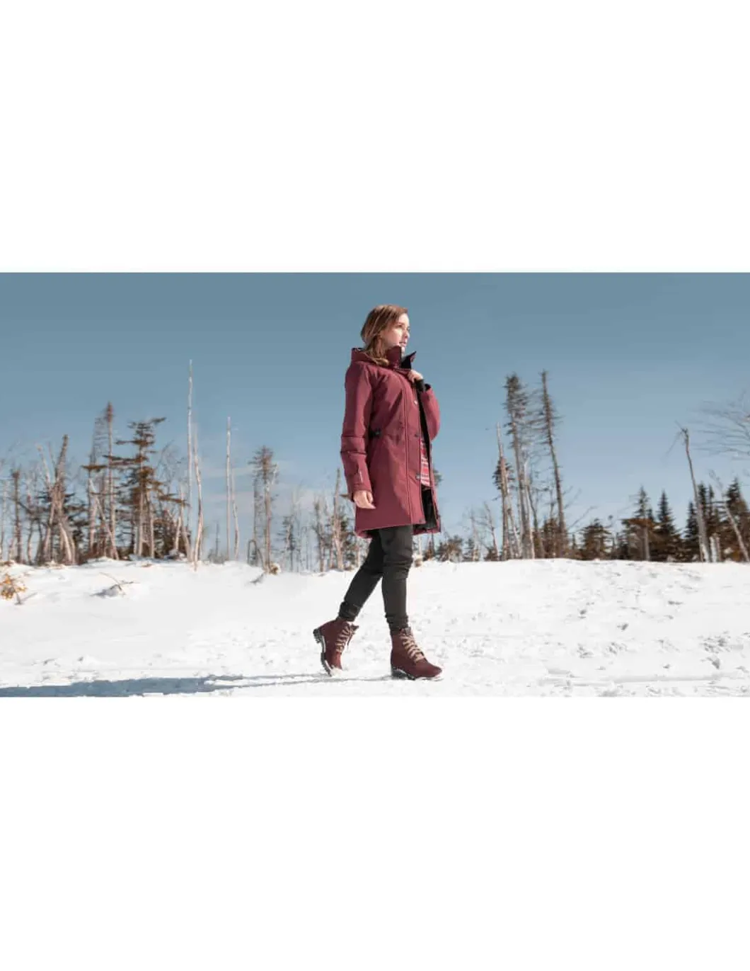 Bottines Canadiennes Femme Anfibio Cuir Doublées 100% Laine Naturelle