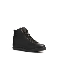 Chaussures Canadiennes Hiver Cuir Homme Anfibio Matteo Doublées 100% Laine Naturelle
