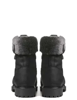 Chaussures Canadiennes Hiver Homme Anfibio Cuir Doublées 100% Laine Naturelle