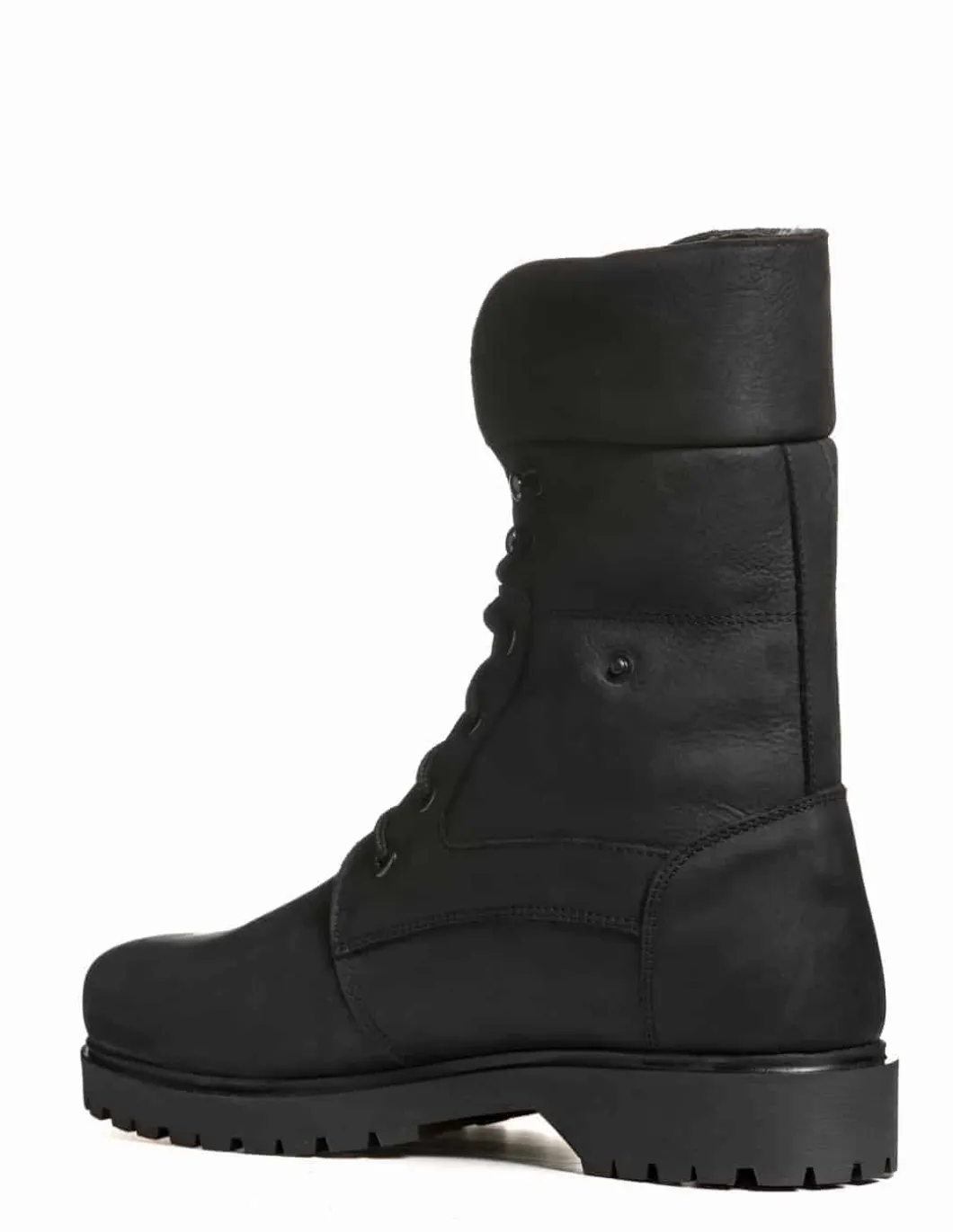 Chaussures Canadiennes Hiver Homme Anfibio Cuir Doublées 100% Laine Naturelle