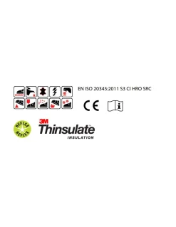 Chaussures De Sécurité Montantes S3 Renforcées Isolation Thinsulate 3M