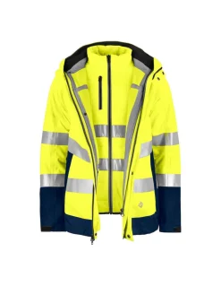 Parka De Protection Homme Contre Le Froid Haute Visibilité 3 En 1 Projob