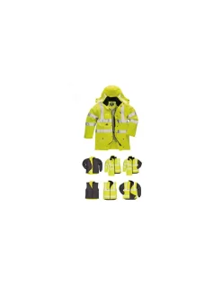 Parka Hiver Doublé Haute Visibilité 7 En 1 Portwest