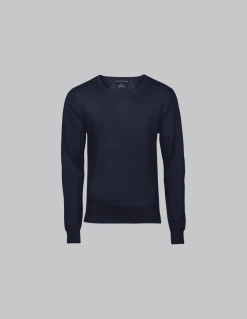 Pull Col En V Laine Mérinos Homme Tee Jays