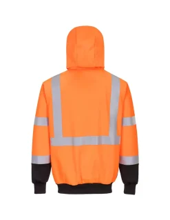 Sweatshirt Bicouleur Zippé à Capuche EN ISO 20471 Classe 3 B315 Portwest