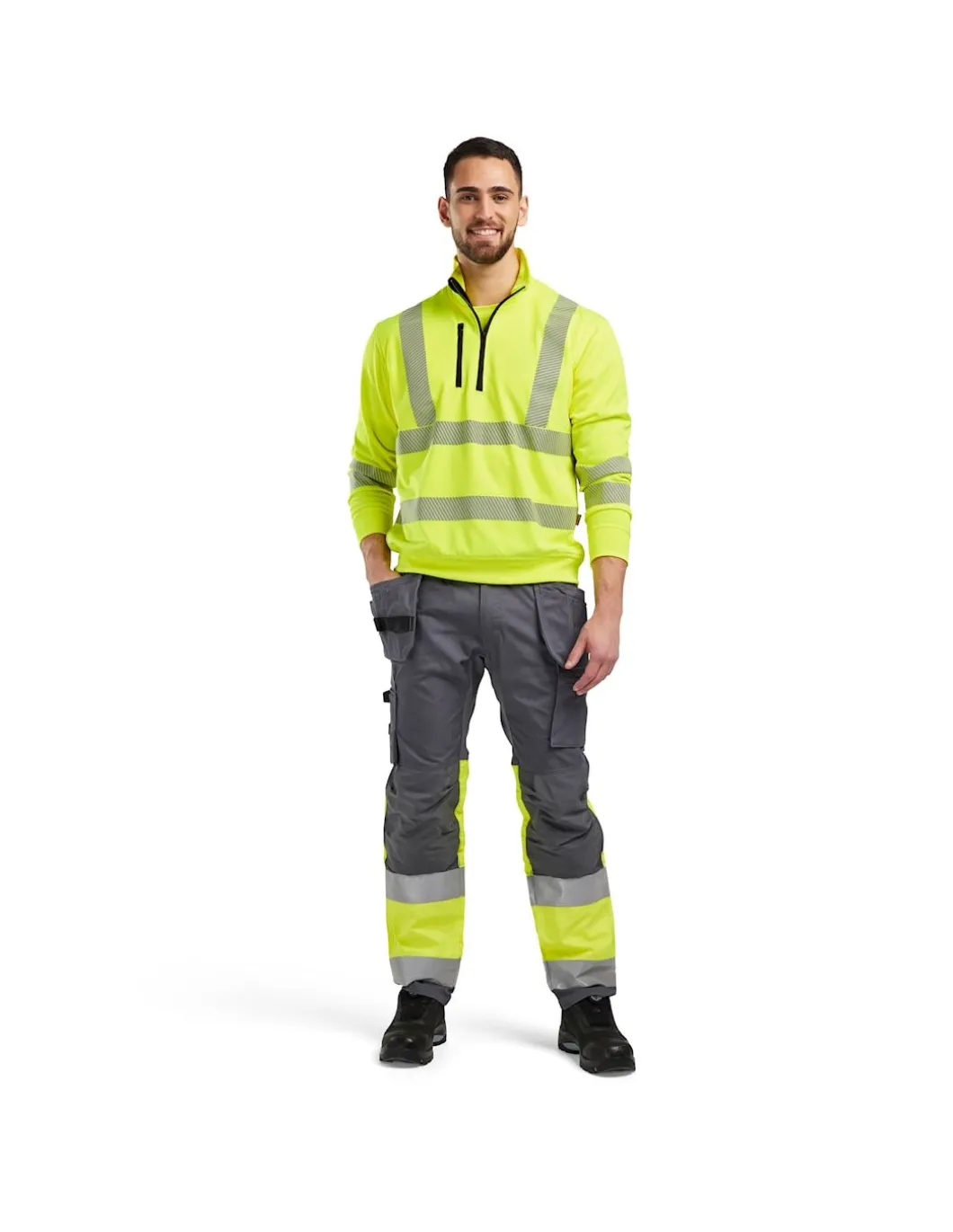 Sweatshirt Blaklader 3564 Bandes Segmentées Conforme EN20471 Classe 3