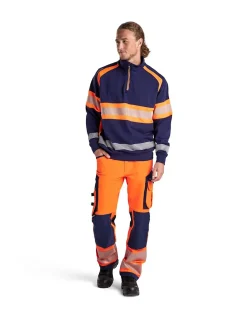 Sweatshirt Blaklader Col Montant Zippé Nouvelle Collection Haute Visibilité 3553