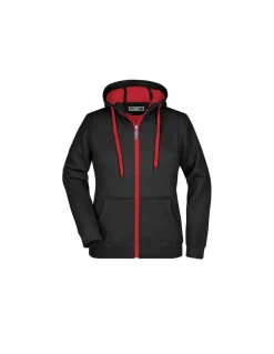 Sweatshirt Femme Doublé Polaire à Capuche 385g/m²  James & Nicholson