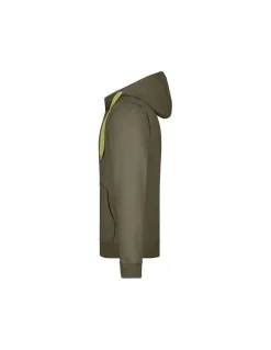 Sweatshirt Homme Doublé Polaire à Capuche 385g/m² James & Nicholson