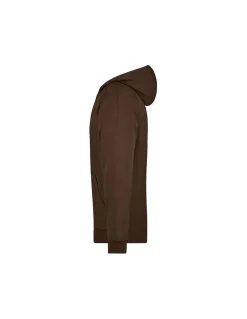 Sweatshirt Homme Zippé à Capuche 100% Coton James & Nicholson