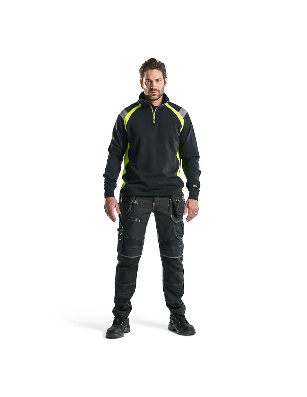 Sweatshirt 1/4 Zip Nouvelle Collection Haute Visibilité 3432 Blaklader