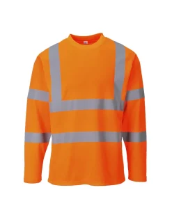 Teeshirt Coton Haute Visibilité EN20471manches Longues Idéal Par Temps Chaud S278 Portwest