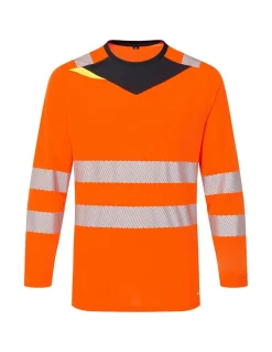 T-shirt Hi Vis Manches Longues Bandes Segmentées DX416 Portwest
