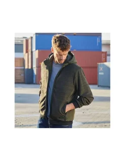 Veste Hybride à Capuche Homme Duvet Synthétique Dupont Sorona James & Nicholson