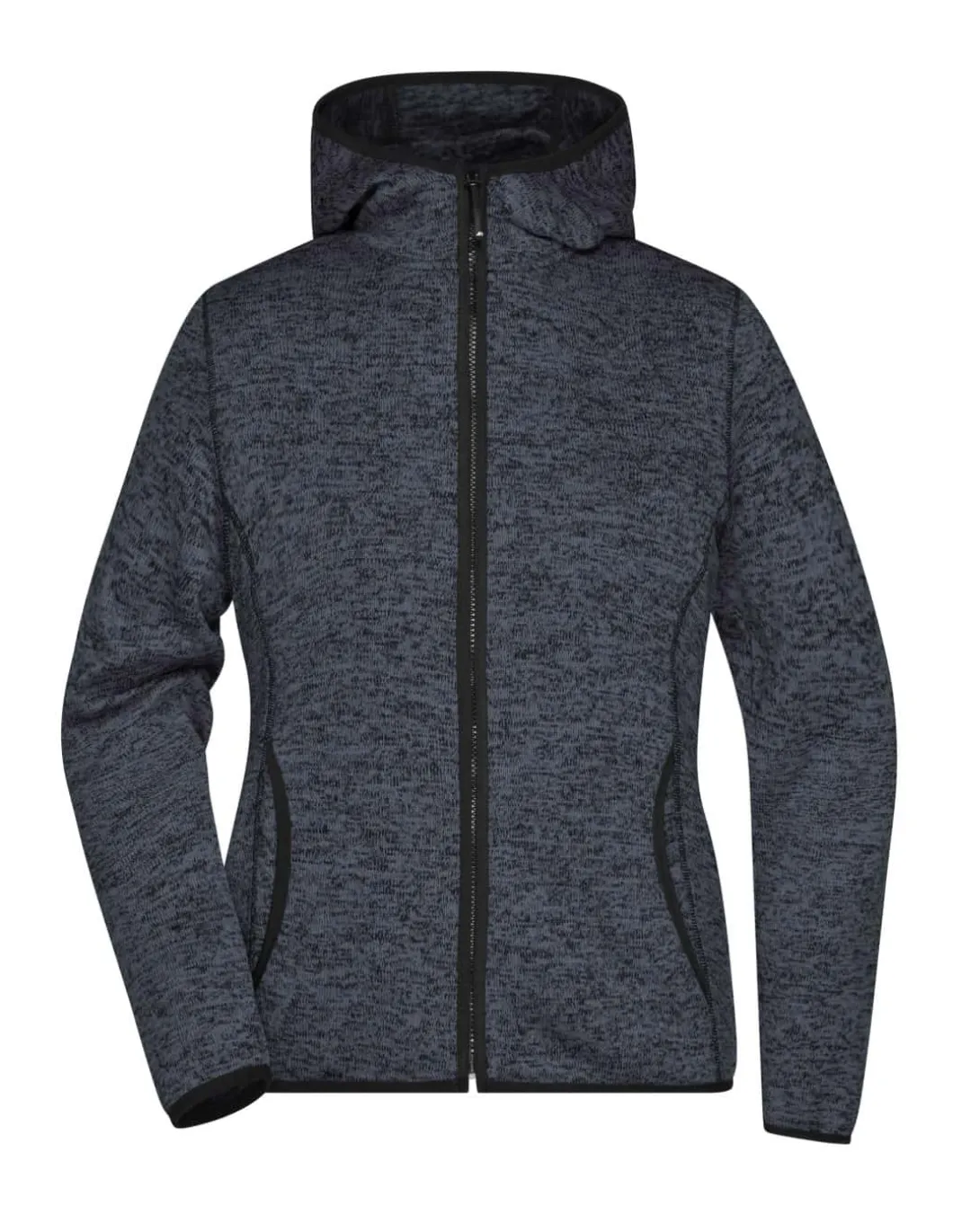 Veste Polaire En Tricot à Capuche Femme James & Nicholson
